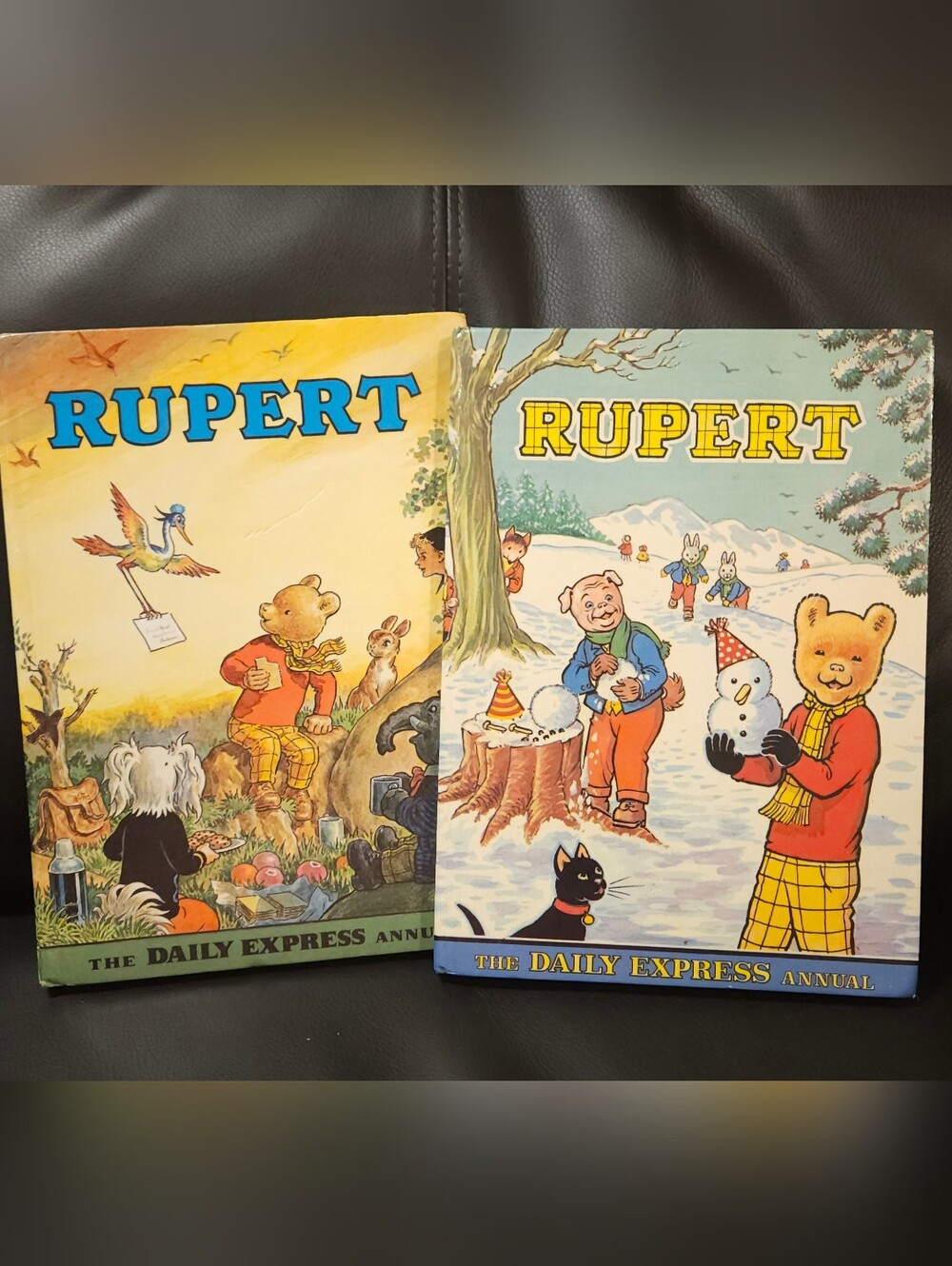 VINTAGE Lot Of 2 Rupert Books - Rare Find!